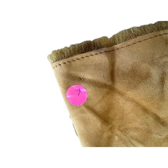 "UGG" Tan Suede Poncho With Pockets SZ S/-M Warm Fairy Core PLZ READ! FINAL SALE - Picture 8 of 15